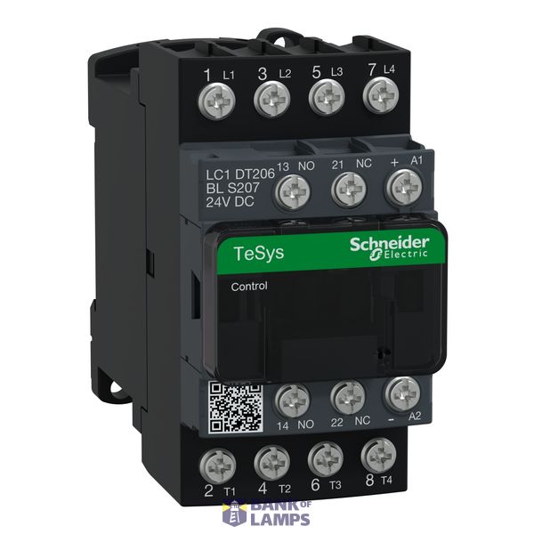 CONTACTOR TESYS 4P 20A AC1 24VDC RAILW. image 1