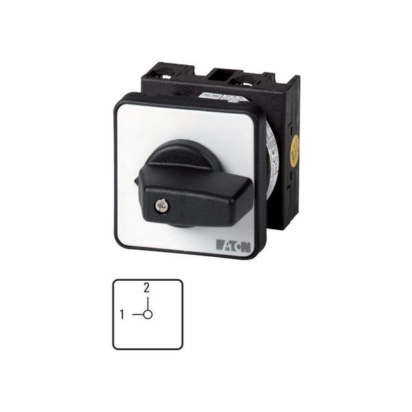 T0-1-15541/E Changeoverswitches, T0, 20 A, flush mounting, 1 contact unit(s), Contacts: 2, 90 °, maintained, Without 0 (Off) position, USV-NETZ, Design number 1554 image 3