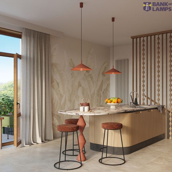 Pendant lamp NOX 40 red ochre image 6