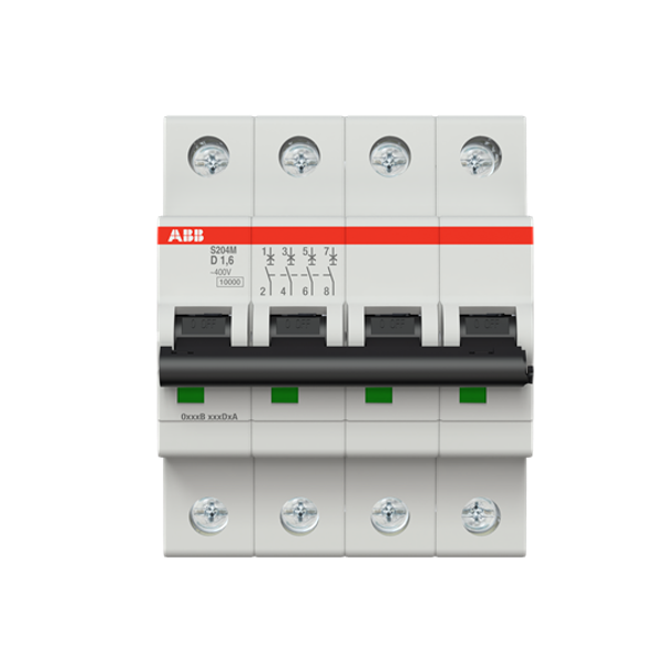 S204M-C1.6 Miniature Circuit Breaker - 4P - C - 1.6 A image 4