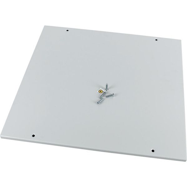 XME2412C Front cover, +mounting kit, vertical, empty, HxW=600x1200mm, grey image 5