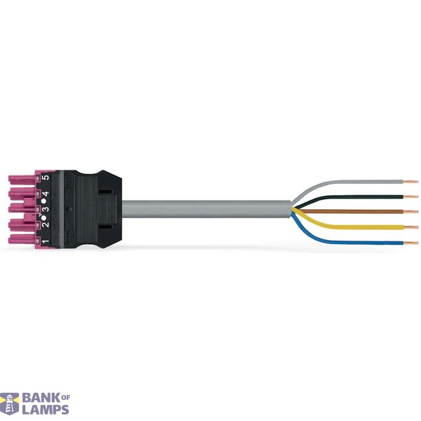 pre-assembled connecting cable Cca Socket/open-ended pink image 2