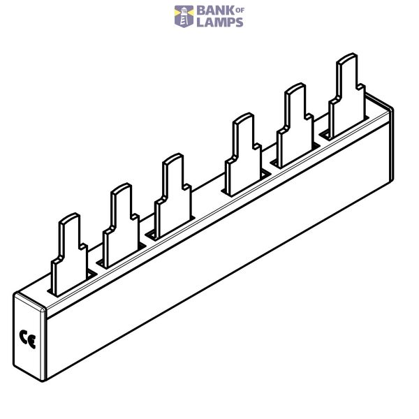 ARROW II-busbar 2xC00 for 3-pole fuse switch image 1
