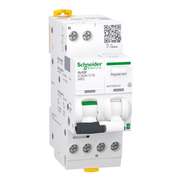 Acti9 iC40 ARC 1PN C 16A MCB AFDD Zigbee image 1
