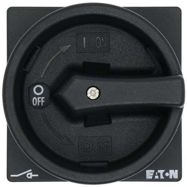 P3-100/V/SVB-SW Main switch, P3, 100 A, rear mounting, 3 pole, STOP function, With black rotary handle and locking ring, Lockable in the 0 (Off) position image 4