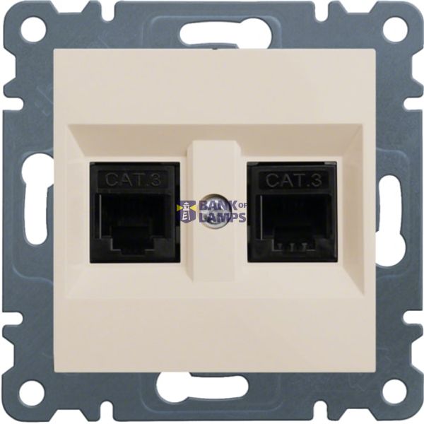 LUMINA Telephone jack double cream WL2021 image 1