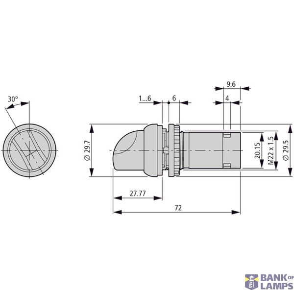 Changeover switch, With thumb-grip, momentary, 2 N/O, Screw connection image 2