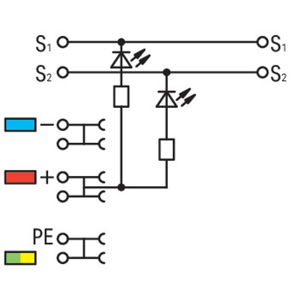 2000-5410/1101-951 4-conductor sensor terminal block; LED (yellow); for NPN-(low-side) switching sensors image 5