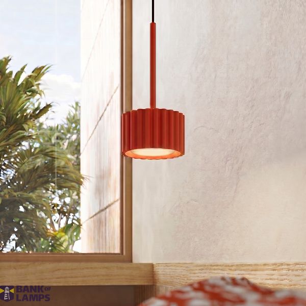 Pendant lamp AURA 1 red Gx53 image 5