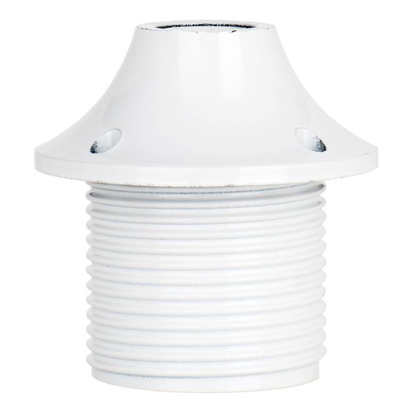 Lampholder E27 Thread+Cap White image 1