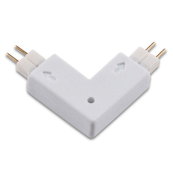 L-shaped connecting connector for single-color LED strips 8 mm image 1