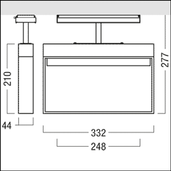 CROSSIGN 160 P TEC-GP E8D WH - Escape sign luminaire image 2