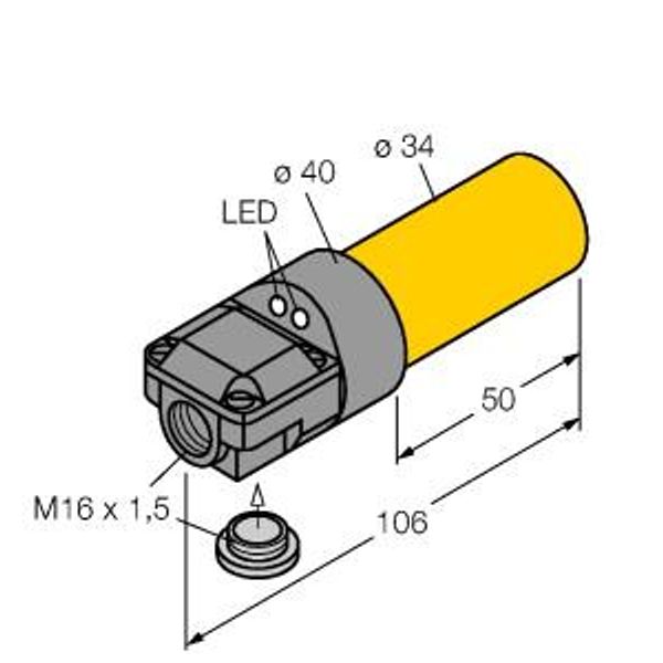Inductive Sensor   NI20-K34SR-VP4X2 image 1