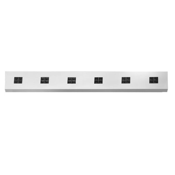 MODUS EPS6000, white rectangle 1530x225mm, 6x4 black optics, lenses 80°, LED 830 image 1