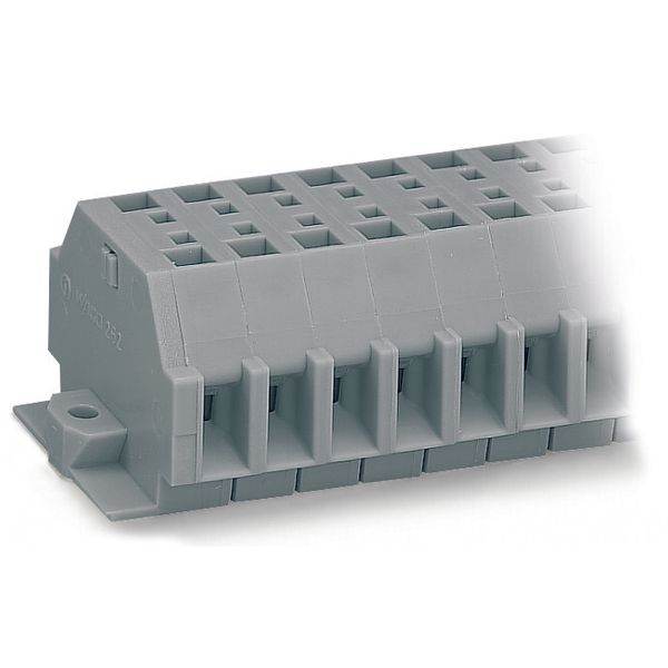 2-conductor terminal strip without push-buttons with snap-in mounting image 3