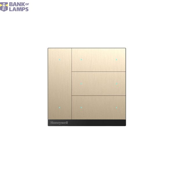 KNX pushbutton switch 8-fold, brushed bronze image 1