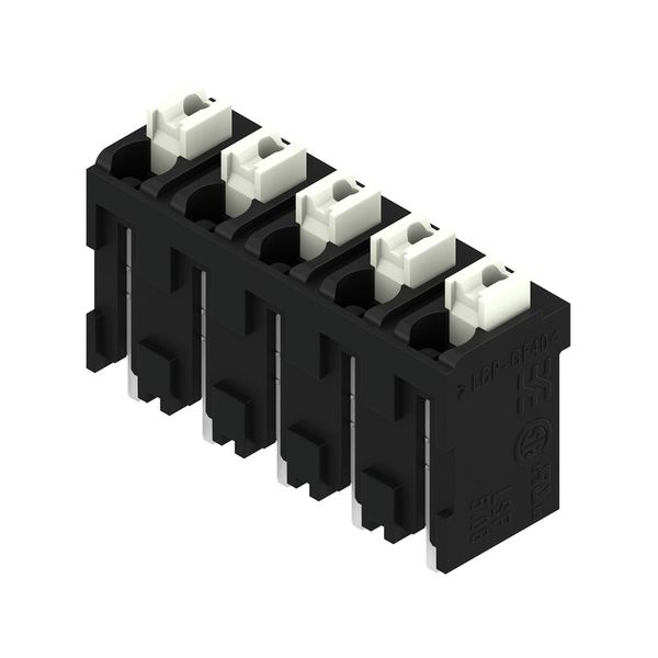 Printed circuit board terminals, 5.08 mm, Number of poles: 5, 180°, Solder pin length (l): 1.5 mm, black, PUSH IN with actuator, Clamping range, max. : 1.5 mm², Tube image 3