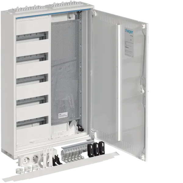 HAG FWB52K4 field distributor AP 60PLE with telecom panel and slotted door image 1