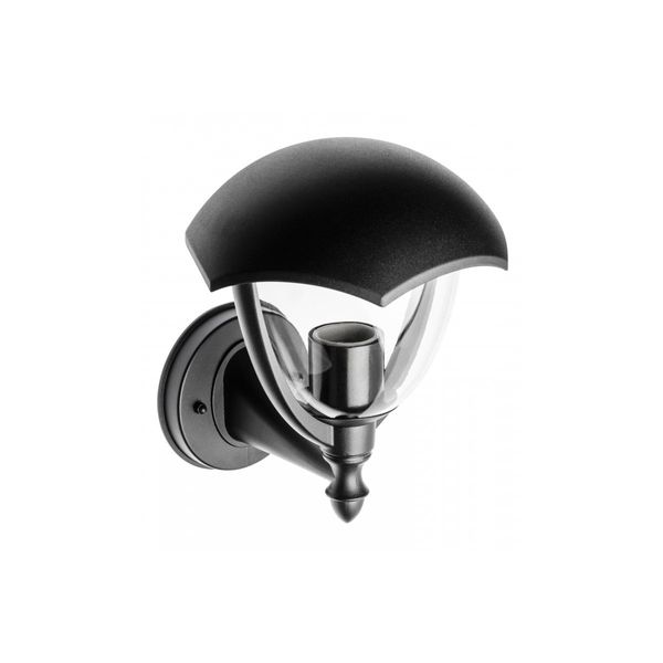 Facade luminaire GRANDE, E27, max. 60 W, IP54, black image 1