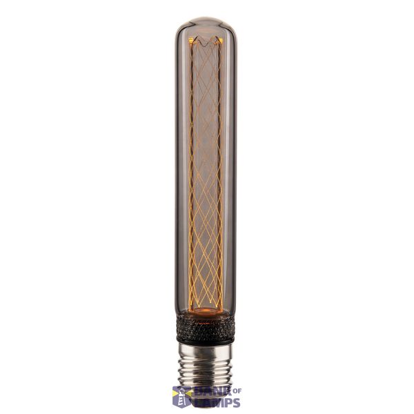 Deco E27 | T30 Small Net | Dim | 1800 Kelvin | 35 Lumen | Light Bulb | Smoked image 1