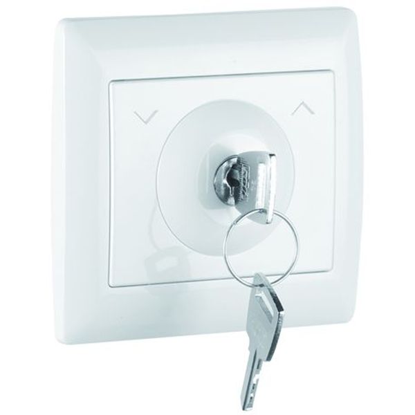 KEY LOCK TWO-WAY SWITCH WHITE image 1