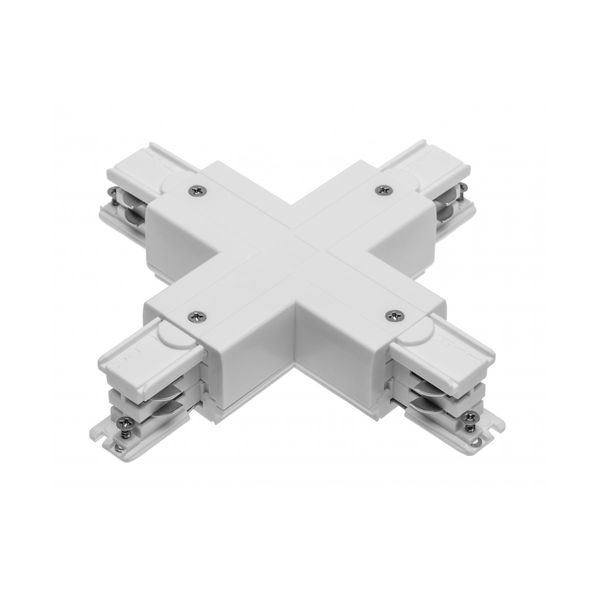 Connector X for 3-phase track, white image 1
