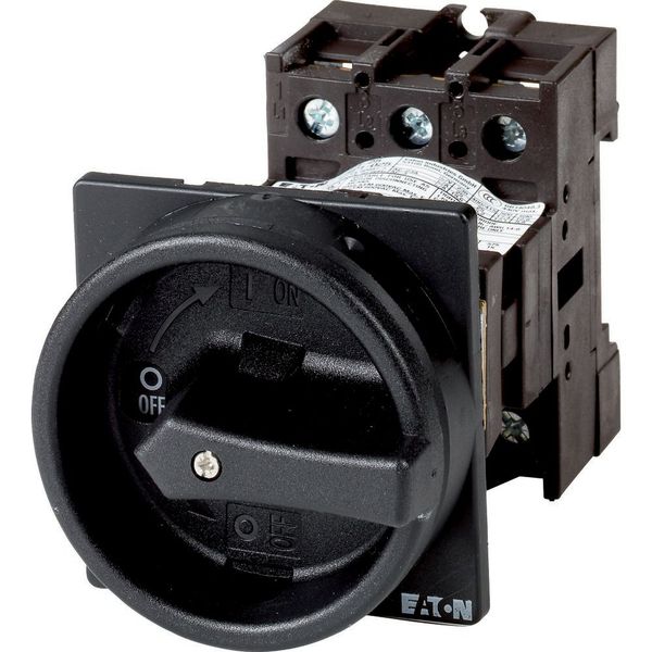 P1-32/V/SVB-SW/N/HI11 Main switch, P1, 32 A, rear mounting, 3 pole + N, 1 N/O, 1 N/C, STOP function, With black rotary handle and locking ring, Lockable in the 0 (Off) posi image 4