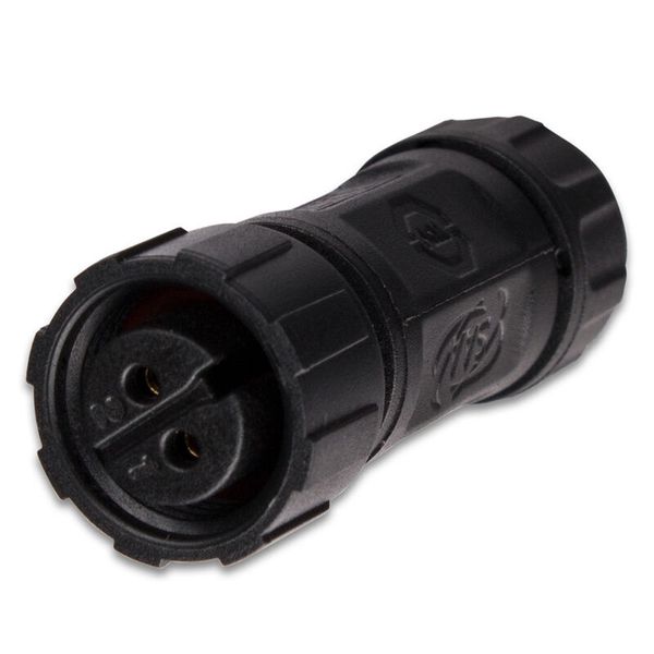 Connector - socket, IP67, soldering, M12, 2-pin image 1