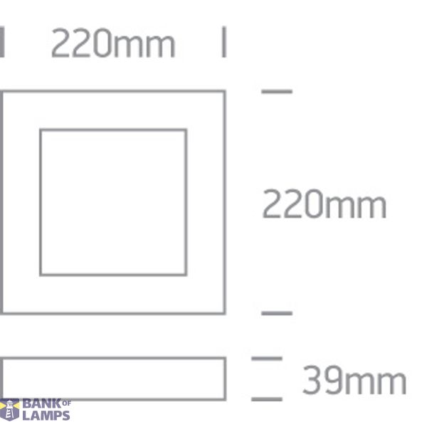 WHITE PLAFO 22W WW IP40 230V image 2