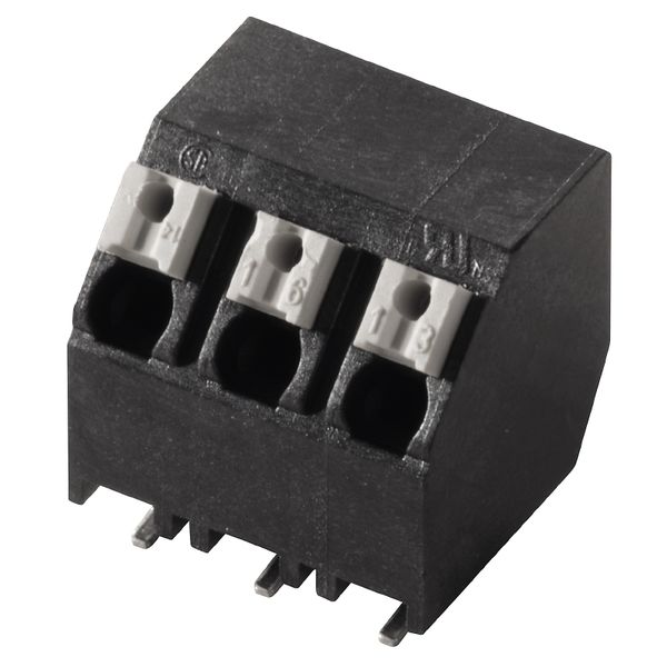 Printed circuit board terminals, 5.00 mm, Number of poles: 5, 135°, black, PUSH IN with actuator, Clamping range, max. : 1.5 mm², Tape image 3