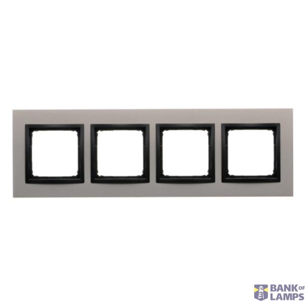 Quadruple frame, metal, satin night image 1