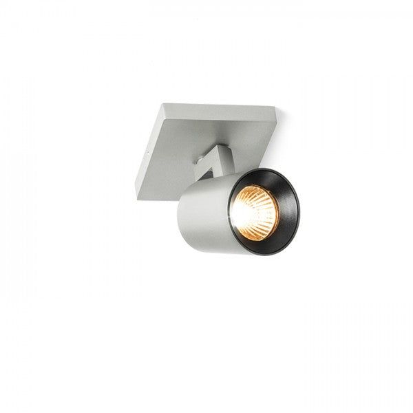 KENNY I surface mounted brushed aluminum/black 230V LED GU10 8W image 1
