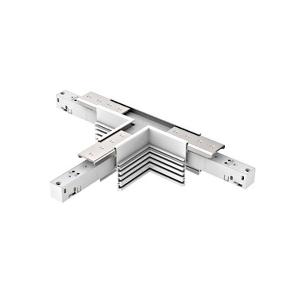 48V FRAMELESS TRACK T-CONNECTOR WHITE image 1