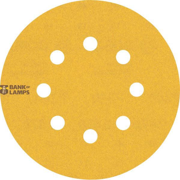 EXPERT C47 Sandpaper with 8 holes for Random Orbital Sanders 125 mm, G 24 5-pc image 1