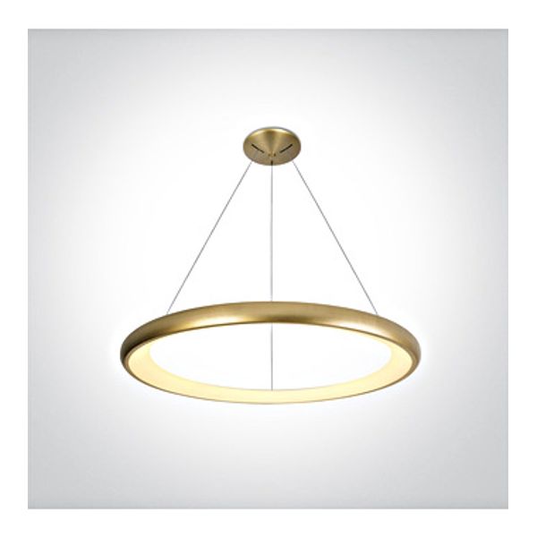 62144NB/BGL/V BRUSHED GOLD PENDANT 50W CCTV IP20 230V DIM image 1