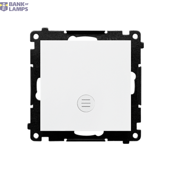 Single switch with indicator LED light, 10AX, white matt image 1