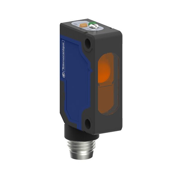 Photoelectric sensors XU, miniature, thru beam, Smax=30 m, receiver, PNP, connector M8 image 1