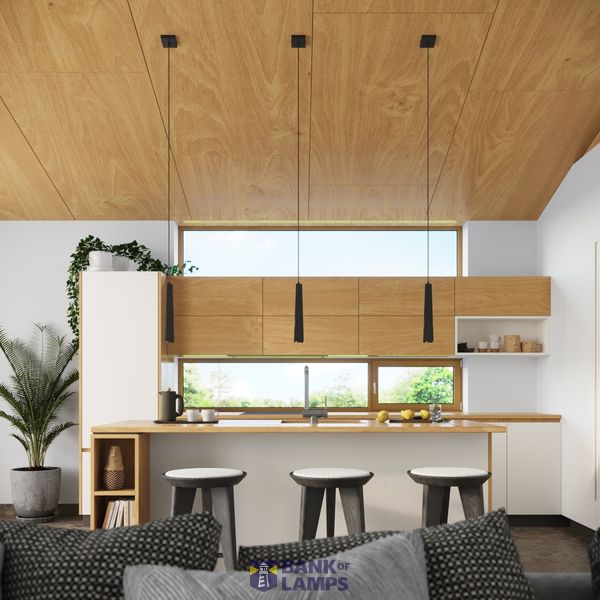 Pendant lamp PRYSM 3P black image 5