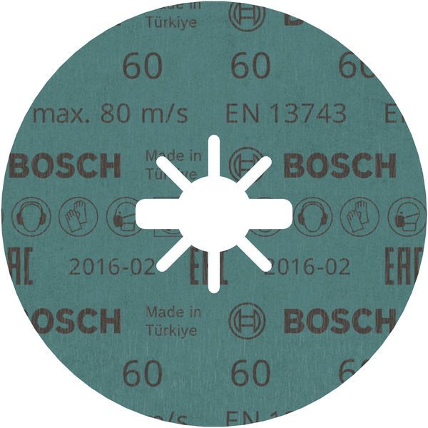 X-LOCK Fibre sanding discs, Ø125mm, G 60, R574, Best for Metal, 1pcs image 1