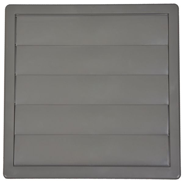 grille with shutter 170x170 Ø 120 grey image 1