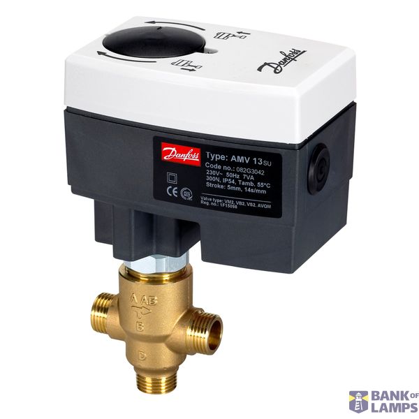 3-way control valve type VZ3, G 1/2, PN16 Kvs=0.63 image 1
