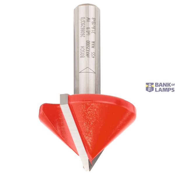 Expert for Wood V-groove bit, 8 mm, D 31.8 mm, L 19 mm, G 51 mm, 90° image 1