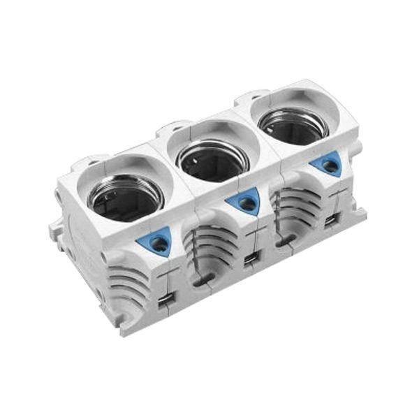 DIII-Fuse base E33, 3-polig, 63A (The price is shown without markup on metals. Request a quote for accurate information) image 1