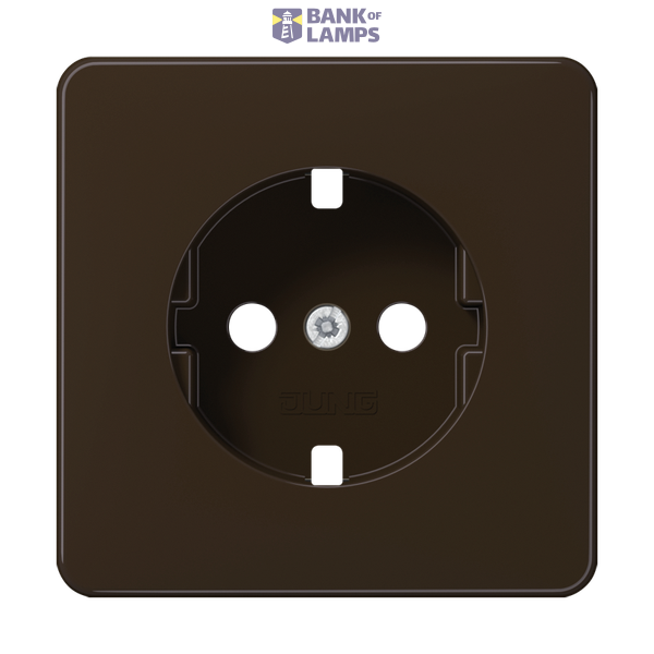 Cover for SCHUKO® sockets, Duroplast, CD series, brown image 1