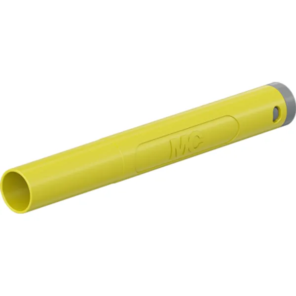 4 mm plug, crimp connection, 1.0 mm², CAT II/CAT III, yellow, 66.2042-24 image 1