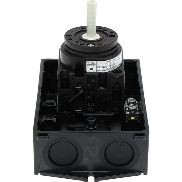 T0-4-8410/I1 Star-delta switches, T0, 20 A, surface mounting, 4 contact unit(s), Contacts: 8, 60 °, maintained, With 0 (Off) position, 0-Y-D, Design number 8410 image 29