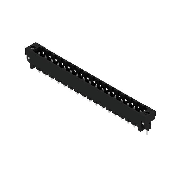 PCB plug-in connector, male header, Solder flange, THT/THR solder connection, 5.08 mm, Number of poles: 17, 180°, Solder pin length (l): 3.2 mm, tinned, black, Box image 2