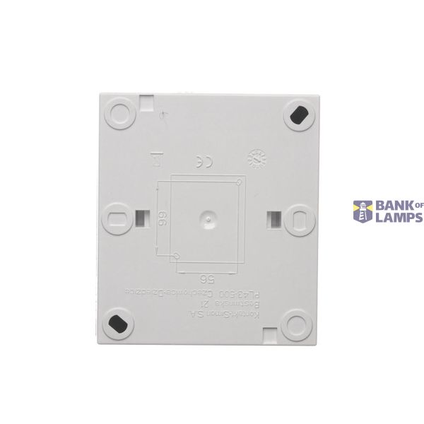 IP44 double socket outlet with earthing and shutters - transparent flap, 16A, quick connection, black matt image 1