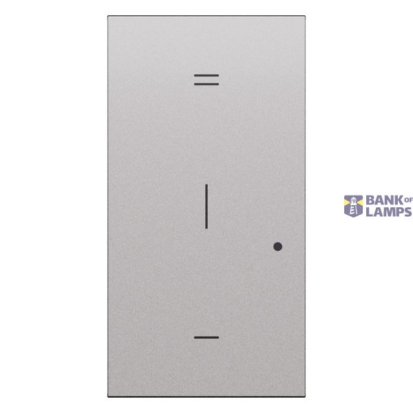L.NOW - SWITCH DIMMER COVER 2MOD 2W STEEL image 1