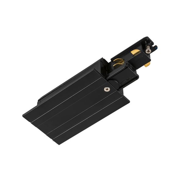 Feed-in  S-TRACK 3-phase-recessed rail ,IP20,black image 1